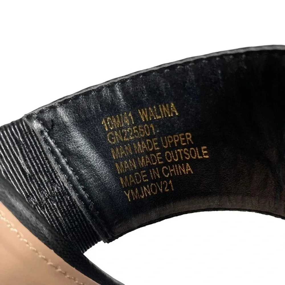 BCBGeneration Women's Walina Wedge Sandal in Black. Sz: 10